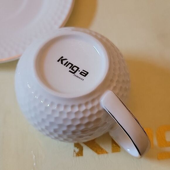 Ceramic Coffee cups set of 6 white and gold NWT 🤍 - Picture 3 of 6